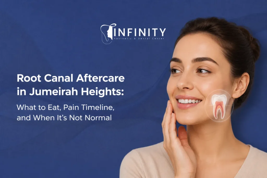 root canal aftercare in Jumeirah Heights
